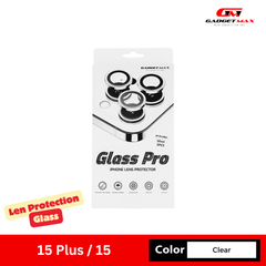 GADGET MAX Glass Pro Camera Lens Protection Glass for iPhone 15 / 15 Plus