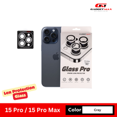 GADGET MAX Glass Pro Camera Lens Protection Glass for iPhone 15 Pro / 15 Pro Max