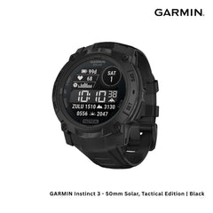 GARMIN - Instinct 3 Smart Watch ( 50mm ) Solar-Tactical Edition | Black