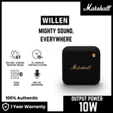 Marshall - Willen Bluetooth Portable Speaker - Black & Brass