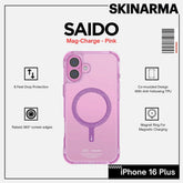 SKINARMA - iPhone 16 Plus 6.7" Saido Mag-Charge Case - Pink