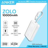 ANKER - ZOLO 10000mAh Built-In USB-C Cable Power Bank ( 30W ) - White