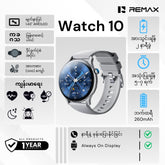 REMAX Watch 10 Chivei Amoled Display Smart Watch(Silver)