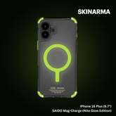 Skinarma iPhone 16 Plus 6.7" Saido Mag-Charge Case - NiteGlow Edition