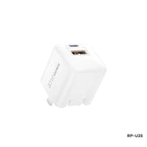 REMAX RP-U25 SWIFT SERIES 33W PD+QC MULTI-COMPATIBLE FOLDING FAST CHARGER(1 USB/1 TYPE-C), 33W Charger, PD+QC Charger, Fast Charger