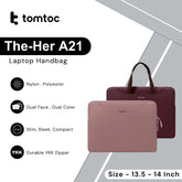 Tomtoc - TheHer-A21 Laptop Handbag ( 13.5 - 14 Inch ) - Raspberry