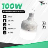 T-PRO - 100W LED Charging Emergency Bulb - White