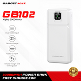 GADGET MAX GB102 Alpha Series 20000mAh Power Bank - White