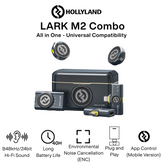 Hollyland - Lark M2 Combo Wireless Lavalier Microphone Combo (Shine Charcoal)