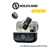 Hollyland - Lark M2 with USB-C Plug Wireless Lavalier Microphone with USB-C Plug(Duo,Shine Charcoal)