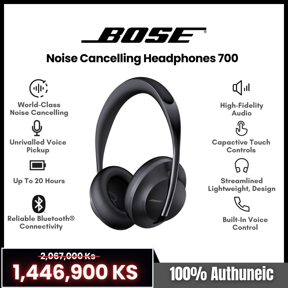 BOSE - Noise Cancelling Headphones 700 - Black – besttrend