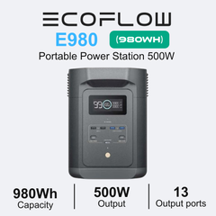 ECOFLOW E980 500W(980WH) Portable Power Station