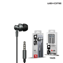WK YA05 3.5MM SHQ SERIES HI-FI AUDIO WIRED EARPHONE (1.2M), HI-Fi Audio Earphone, Quality Wired Earphone-Tarnish