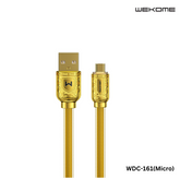 WK WDC-161 SAKIN SERIES 6A SUPER FAST CHARGING DATA CABLE (1M)(6A), 6A Cable, Micro Cable-Gold