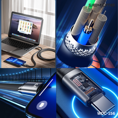 WK WDC-156 KINGKONG SERIES 2 6A SUPER FAST CHARGING DATA CABLE (1.5M)(6A), iPhone Cable -White