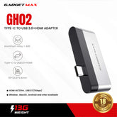 GADGET MAX GH02 Type-C To USB 3.0+HDMI Adapter, HDMI Adapter