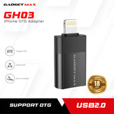 GADGET MAX - GH03 iPhone OTG Adapter - Black