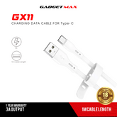GADGET MAX GX11 CHARGING DATA CABLE FOR TYPE-C (3A) (1M), Type-C Cable, Data Cable, Charging Cable