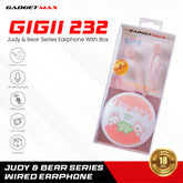 GADGET MAX - GIGII-232 3.5mm Judy & Bear Series Wired Earphone - Pink