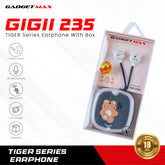 GADGET MAX - GIGII-235 3.5mm Tiger Series Wired Earphone - Black