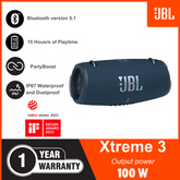 JBL - Xtreme 3 Portable Bluetooth Speaker - Blue