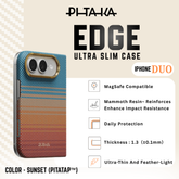PITAKA - iPhone Duo Case (Edge Series) - Back Case Only - Sunset