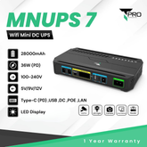 T-PRO - MNUPS 7 28000mAh Multifunctional DC Mini UPS ( 36W ) - Black