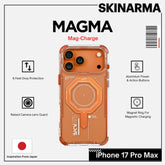Skinarma - Magma Mag-Charge Case For iPhone 17 Pro Max - Orange