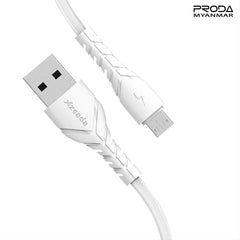 PRODA PD-B47I WING SERIES DATA CABLE (1000MM) (3A) - White