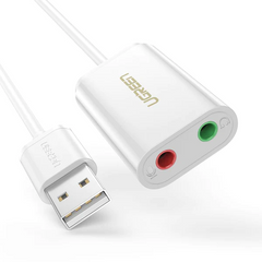 UGREEN - US205 External Sound Adapter - White