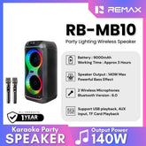 REMAX - RB-MB10 Lighting Party Bluetooth Wireless Speaker ( 140W ) - Black