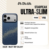 PITAKA - STARPEAK Ultra-Slim Case For iPhone 17 Pro - Milky Way Galaxy