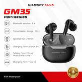 GADGET MAX - GM35 Pop 1 Wireless Bluetooth Earbuds - Black