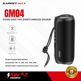GADGET MAX - GM04 Sports TWS Wireless Bluetooth Speaker - Black