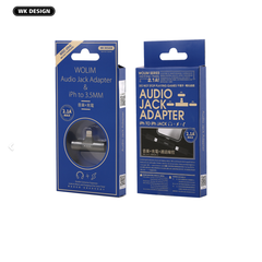 WK WOLIM SERIES AUDIO ADAPATER CABLE WDC-094I IPH TO IPH,lightning to lightning adapter , Lightning Connector Adapter , iPhone lightning adapter , iPhone Audio Jack Splitter , iPhone Audio adapter , Audio Connector for iPhone