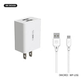 WK WP U56M Dual USB Charger For Micro - White