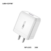 WK WP-U103 LINTON SUPER FAST CHARGING ADAPTER ,Charger , USB Phone Charger , Mobile Phone Charger , Smart Phone Charger , Andriod Phone Charger , Muti port usb charger , quick charger , fast charger , cell phone charger ,wall charger , Portable Charger