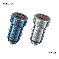 WK WP-C28 TIKIN SERIES 20W A+C CAR CHARGER (1USB+1TYPE C), Car Charger, 20W Car Charger