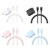 REMAX RP-U7 JELLY SERIES 20W SINGLE PD FAST CHARGER (CN)+PD DATA CABLE SET C-L (20W) (OUTPUT-TYPE-C), PD Charger Set, Type-C to iPhone Cable with PD Charger