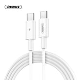 REMAX RC-175C CHAINING / MARLIK SERIES 100W PD FAST-CHARGING DATA CABLE TYPE-C TO TYPE-C,C TO C Data Cable ,Type C to Type C Fast Charging Cable , USB C Cable , PD Cable , PD Port , C to C Cable Samsung , Xiaomi , Apple , Huawei