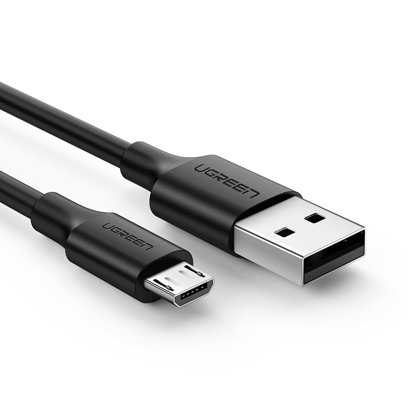 Ugreen US289 USB 2.0A to Micro USB Nickel Plating Cable 1M - Black