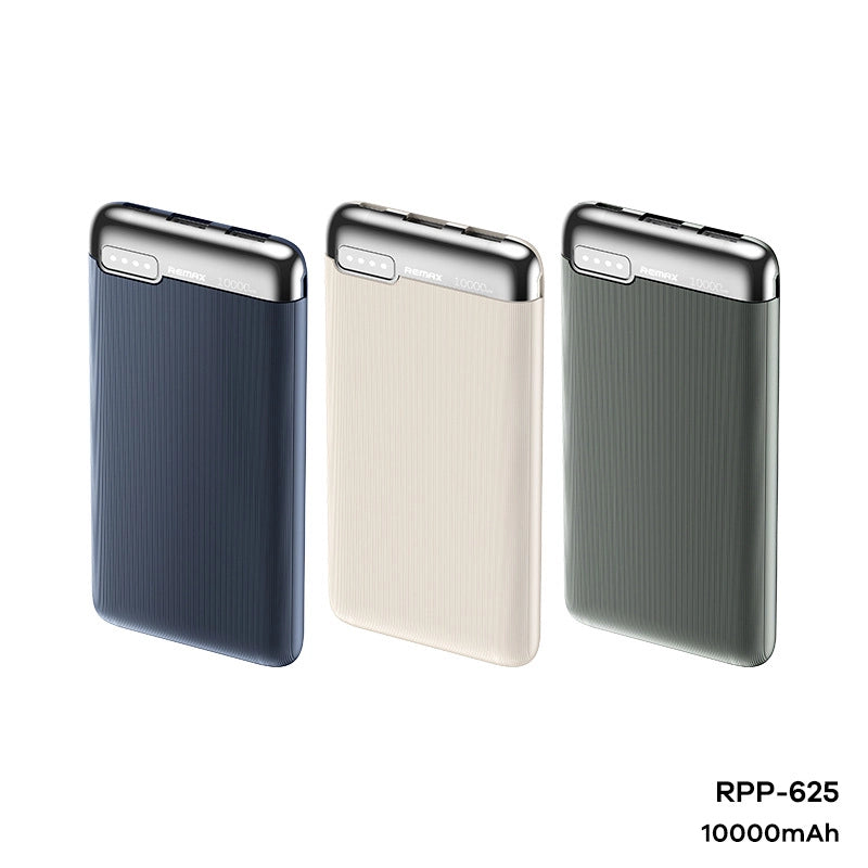 REMAX RPP-625 10000mAh RUINAY SERIES 2.1A FAST CHARGING POWER BANK (INPUT-TYPE-C/MICRO) (OUTPUT-USB 1/2) Power Bank (2.0A)