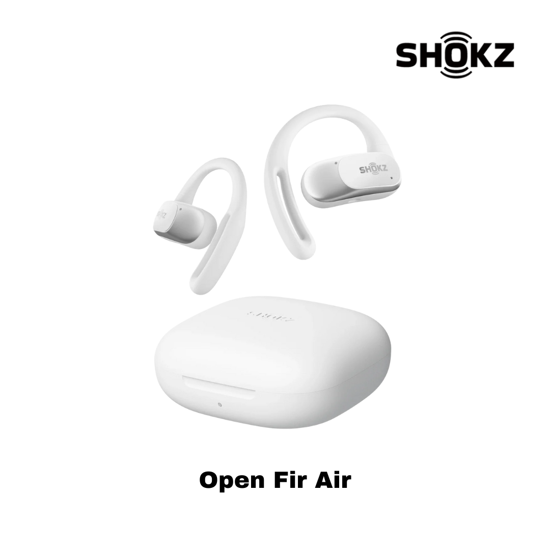 SHOKZ Open Fit Air Bluetooth Earbuds - White