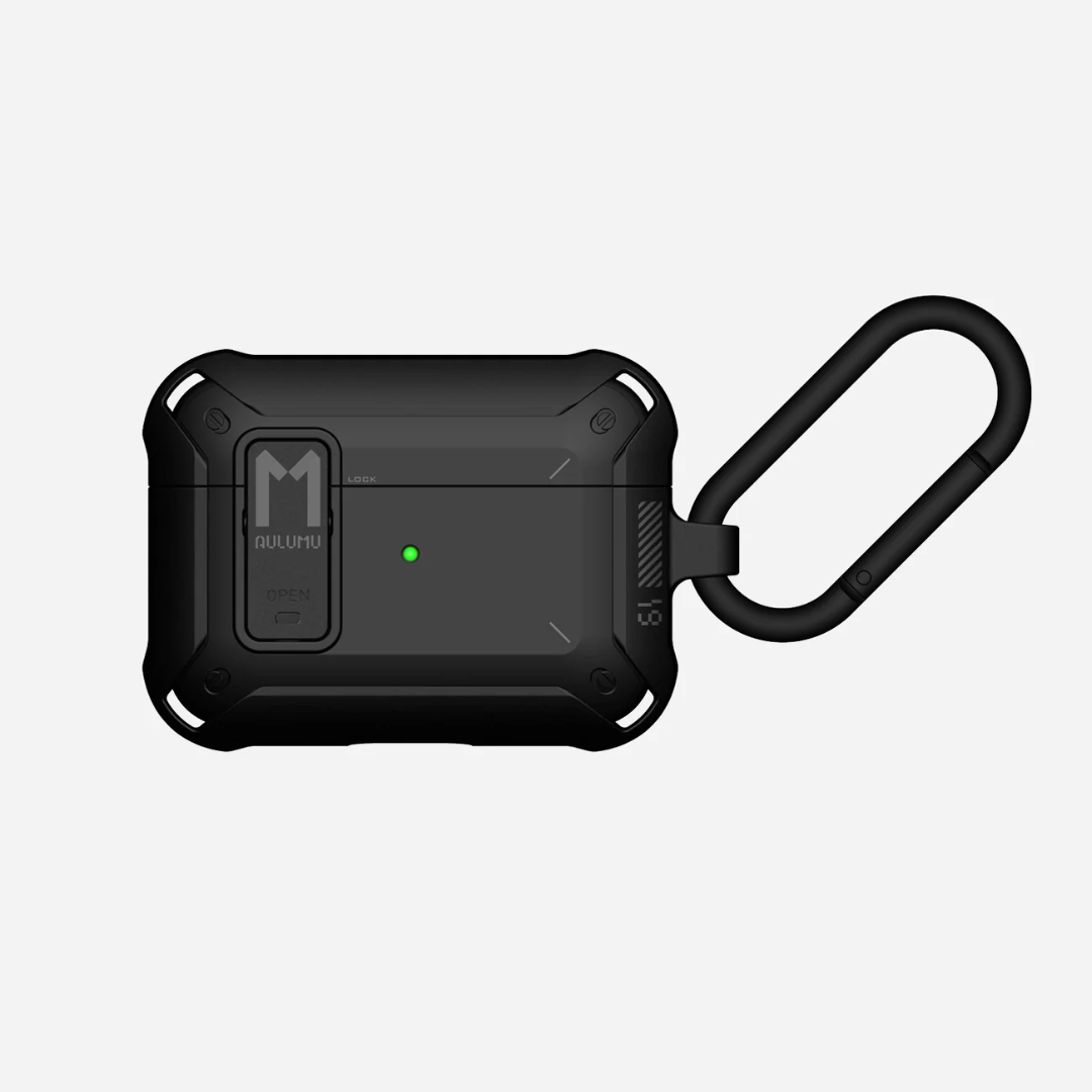 AirPods Pro 1st / 2nd >> Aulumu AirPods Pro A19 1st/2nd Case with Lock and Keychain