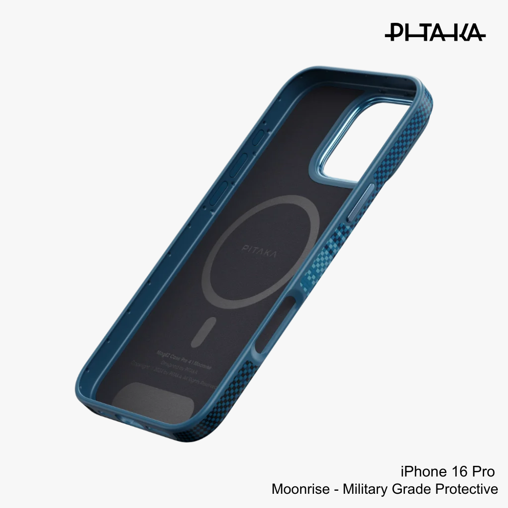 PITAKA - iPhone 16 Pro Case ( Sunset Moonrise Military-Grade Protective ) - Moonrise