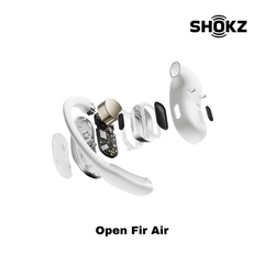 SHOKZ Open Fit Air Bluetooth Earbuds - White