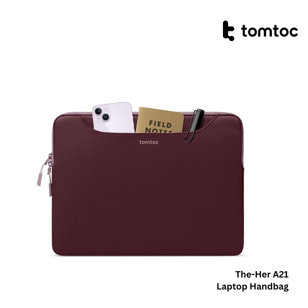 TOMTOC - TheHer-A21 Laptop Handbag ( 13.5 - 14 Inch ) - Raspberry