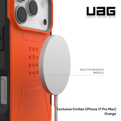 UAG -Exclusive Civilian MagSafe Case For iPhone 17 Pro Max - Orange