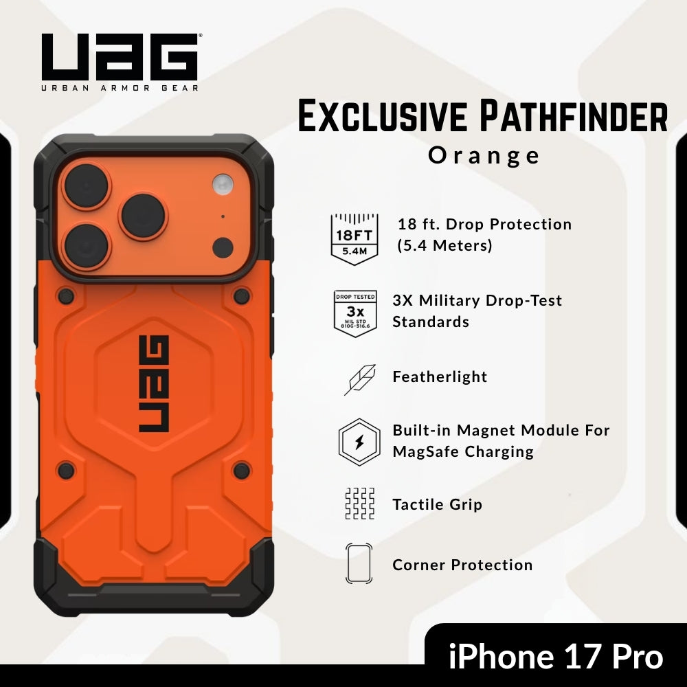 UAG -Exclusive Pathfinder Case For iPhone 17 Pro - Orange