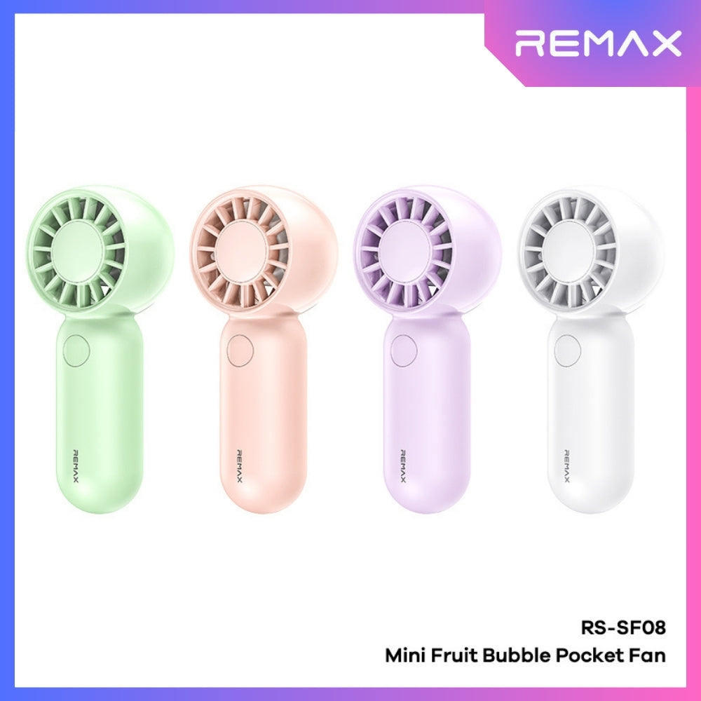 REMAX - RS-SF08 Mini Fruit Bubble Pocket Fan - White